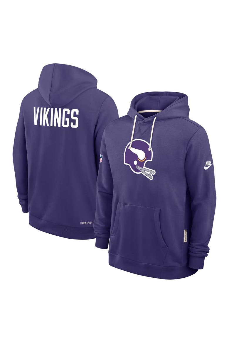 Men's Nike Purple Minnesota Vikings Sideline Standard Issue Alt 2 Dri-FIT Hoodie, Alternate, color, Purple