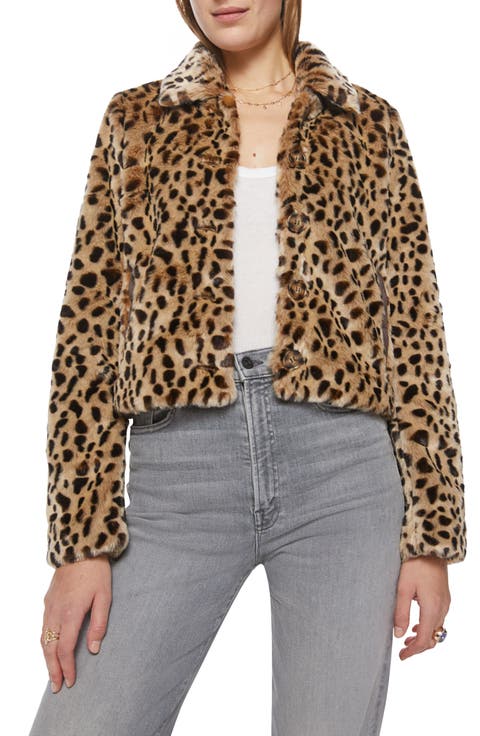 The Pony Keg Cheetah Print Faux Fur Jacket