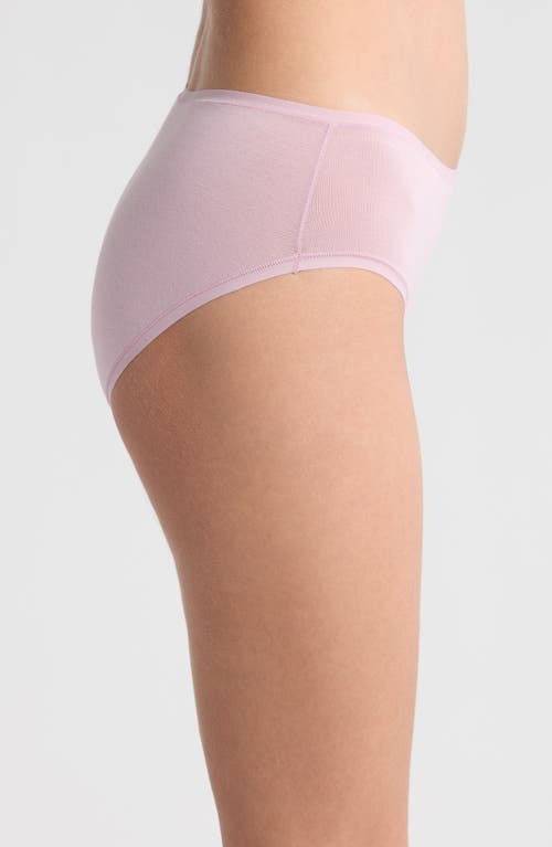 Natori Bliss Bare Cotton Hipster Briefs In Pink