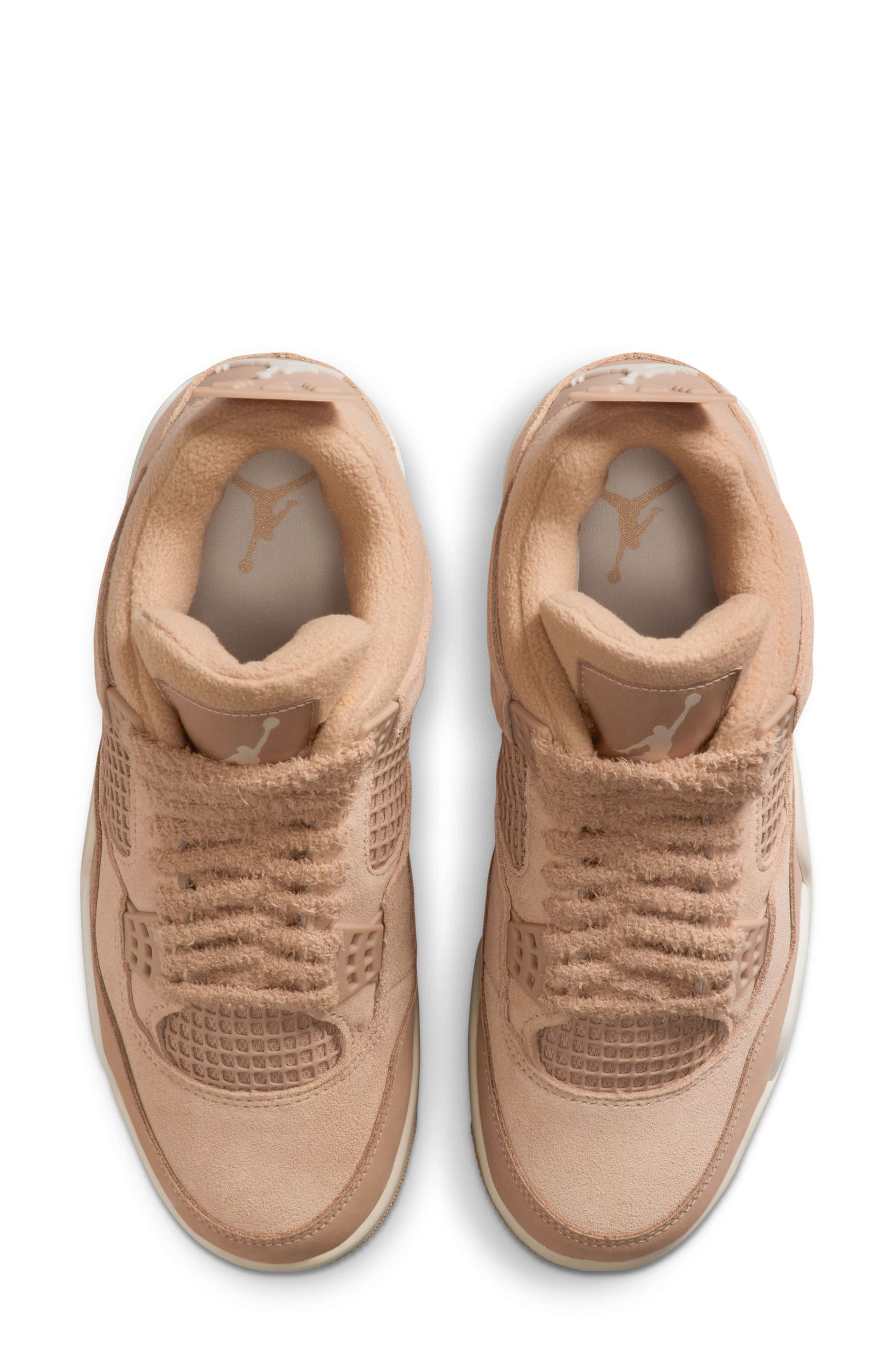 Jordan Air Jordan 4 Retro Basketball Sneaker, Alternate, color, Hemp/ Light Ore Wood Brown