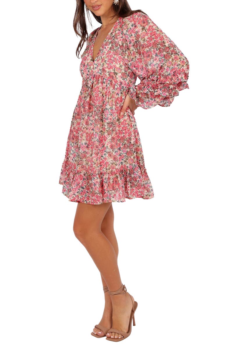 Petal & Pup Reese Floral Long Sleeve Minidress, Main, color,