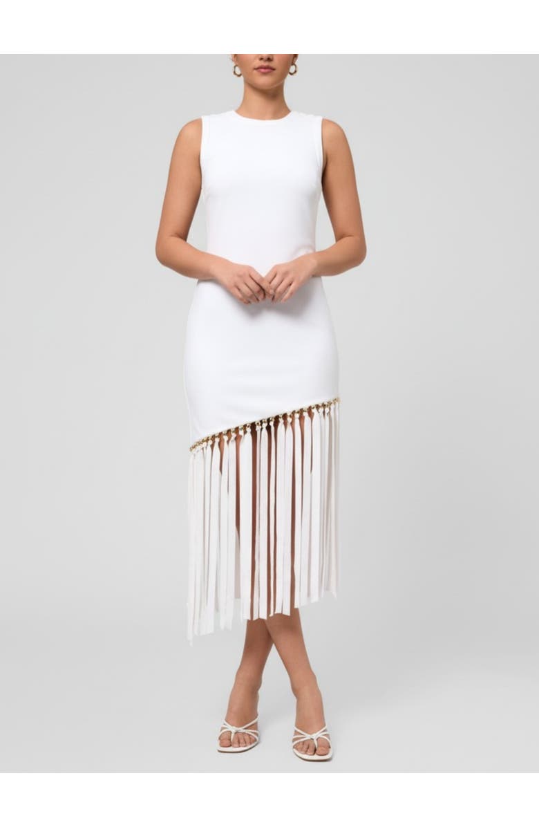 RACHEL Rachel Roy Catalina Fringe Midi Dress, Main, color,