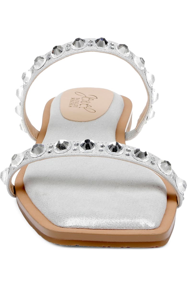 Jewel Badgley Mischka Honesty Slide Sandal, Alternate, color, Silv Met