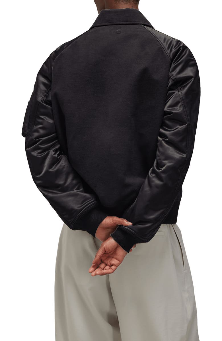 Y-3 Water Resistant Insulated Flight Jacket, Alternate, color,