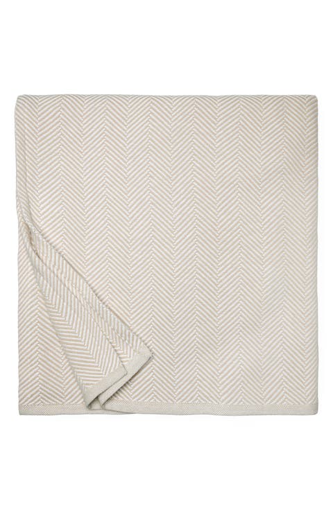 Camilo Herringbone Cotton Blanket