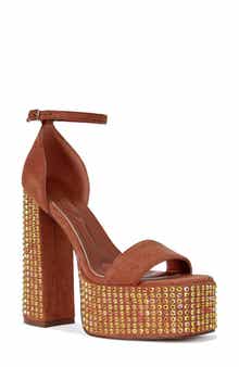 AZALEA WANG Wilma Ankle Strap Platform Sandal