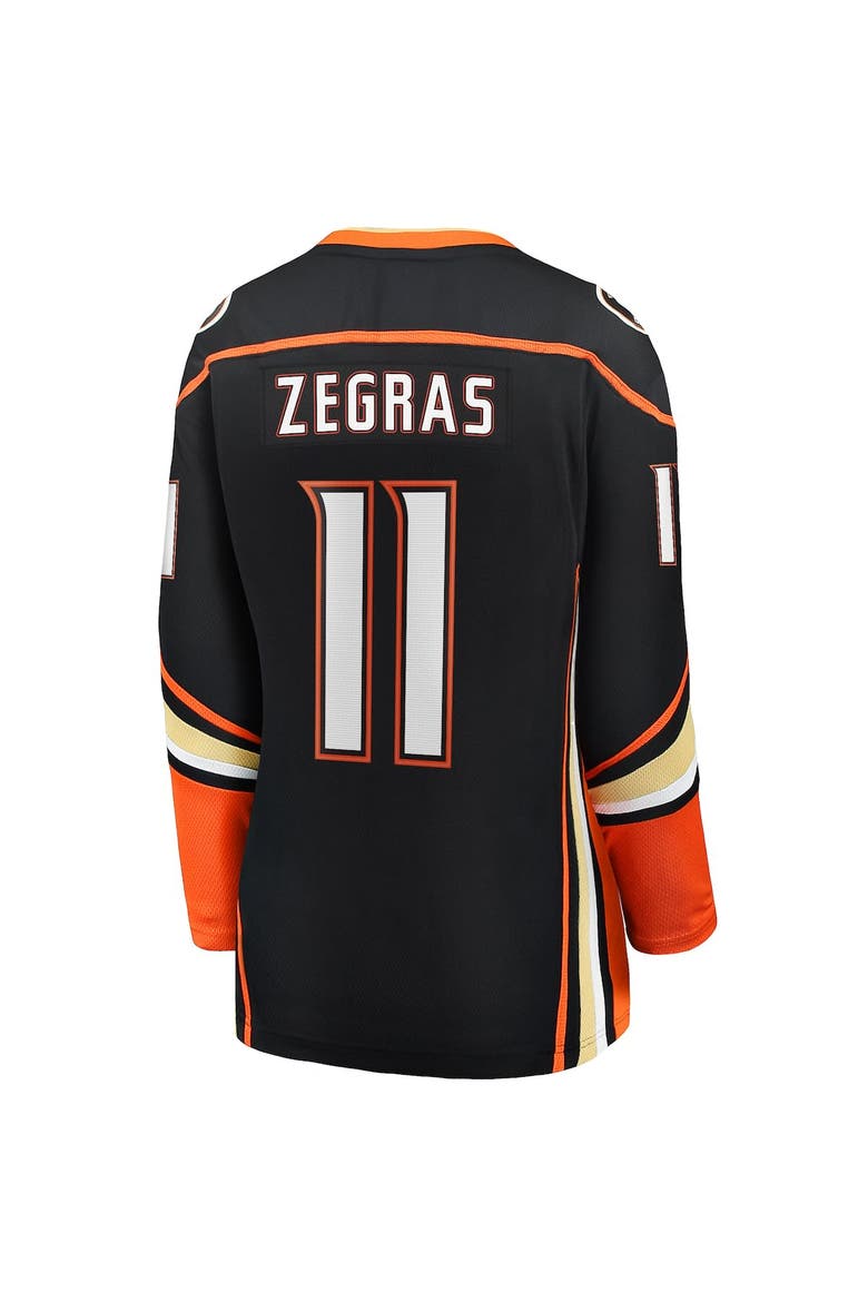 Women's Fanatics Branded Trevor Zegras Black Anaheim Ducks Home Breakaway Player Jersey, Alternate, color, Black
