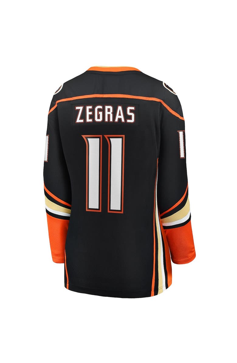 FANATICS Women's Fanatics Branded Trevor Zegras Black Anaheim Ducks Home Breakaway Player Jersey, Alternate, color, 