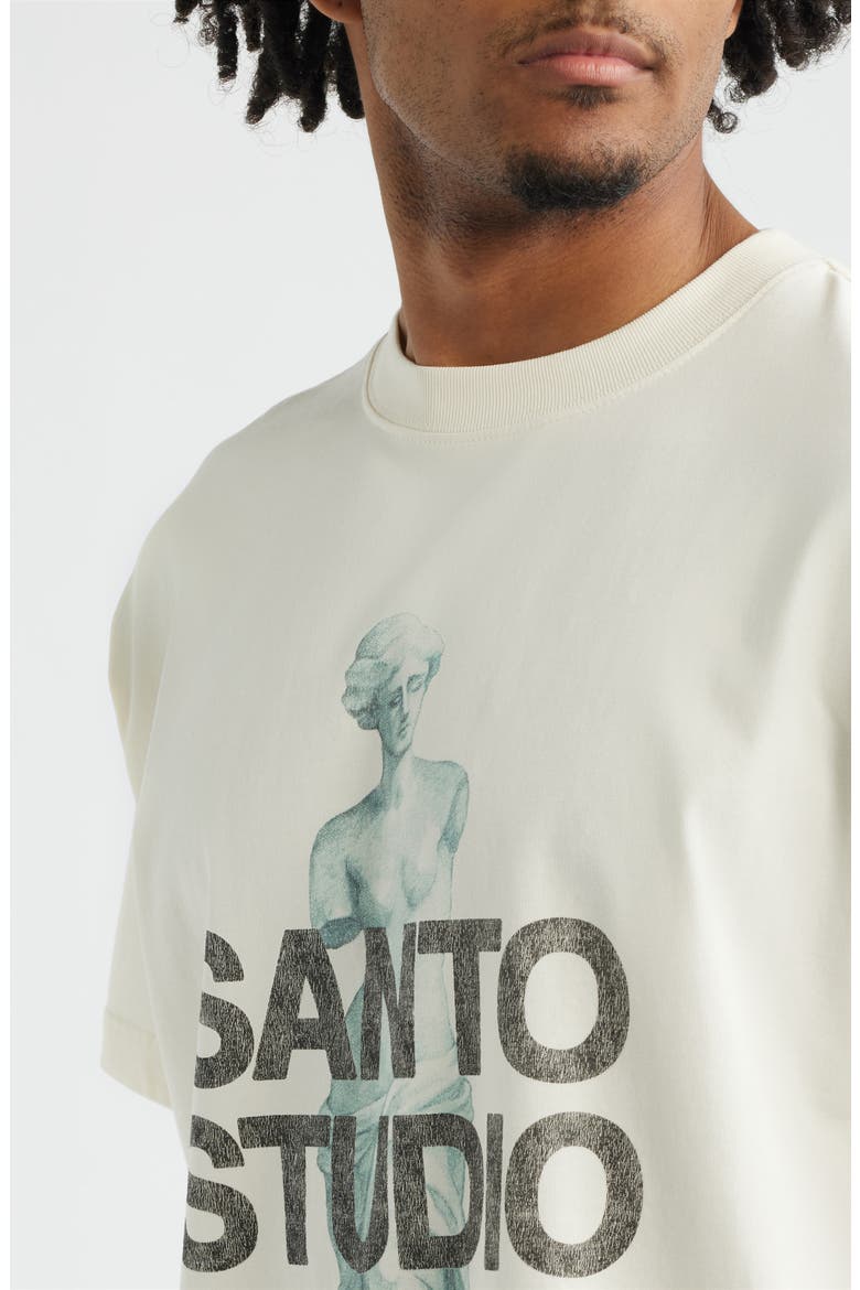 Statue Graphic Cotton T-Shirt, Alternate, color, CREAM