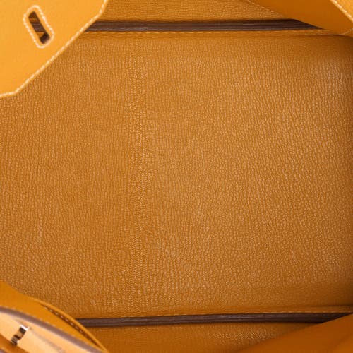 Pre-owned Hermes Hermes Birkin Handbag Yellow Togo With Palladium Hardware 35