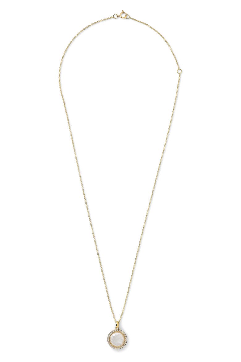 Lollipop Mini Pendant Necklace, Main, color, GOLD