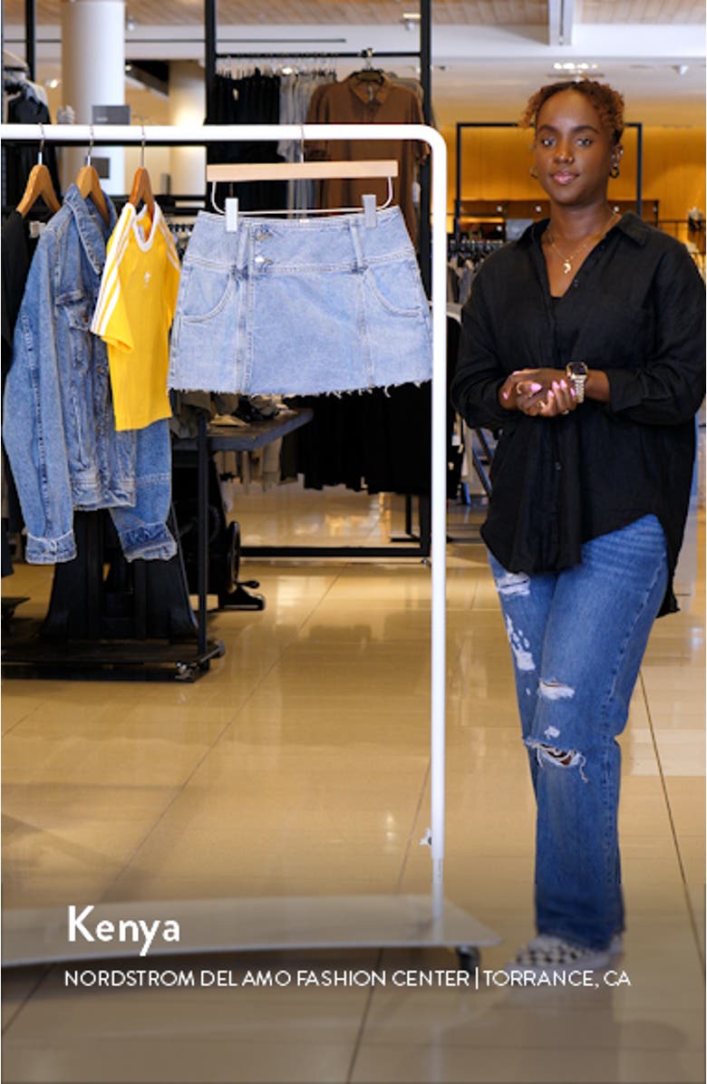 Lace Trim Stretch Satin Miniskirt, sales video thumbnail