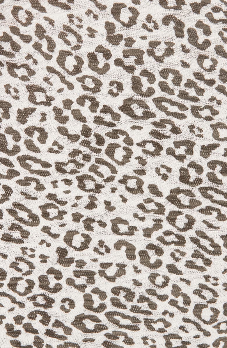 ATM Anthony Thomas Melillo Schoolboy Slubbed Leopard Tee, Alternate, color, 