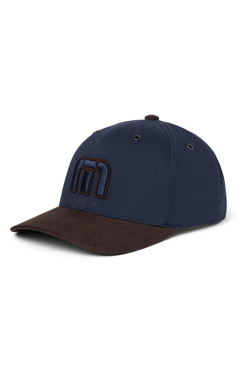 TravisMathew Estate Grounds Snapback Cap, Alternate, color, Total Eclipse