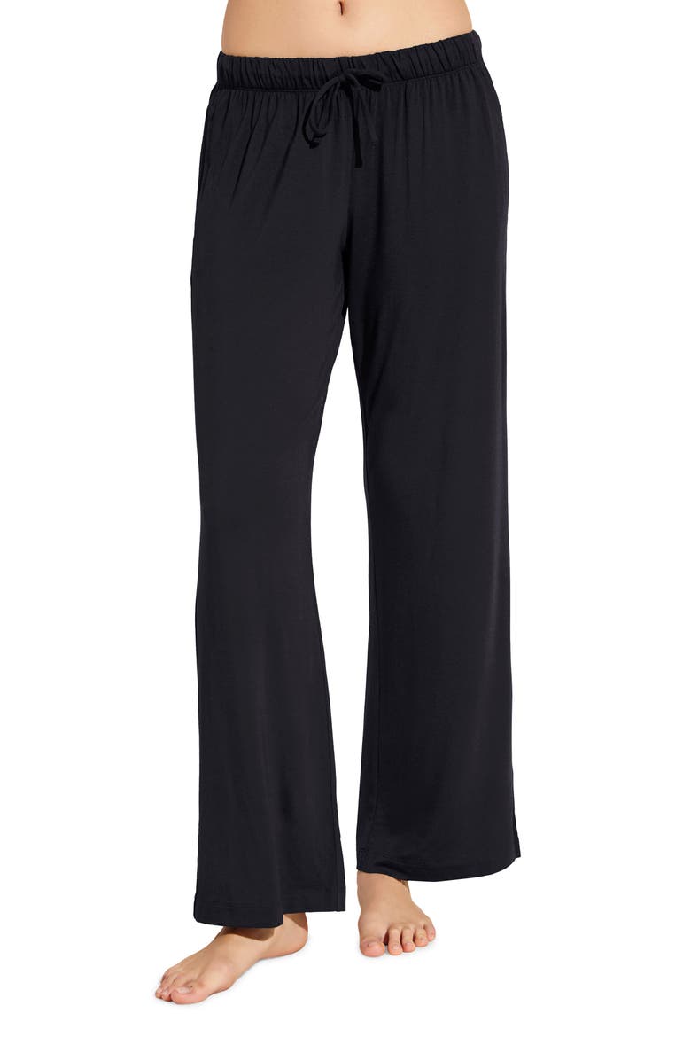 Gisele Stretch Modal Pajama Pants, Main, color, BLACK