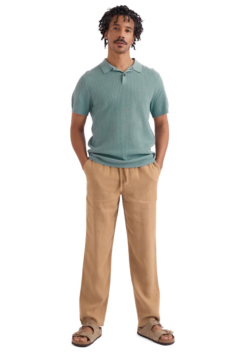 Koeswik Organic Cotton Knit Polo, Alternate, color, KNIT MELANGE HAIL