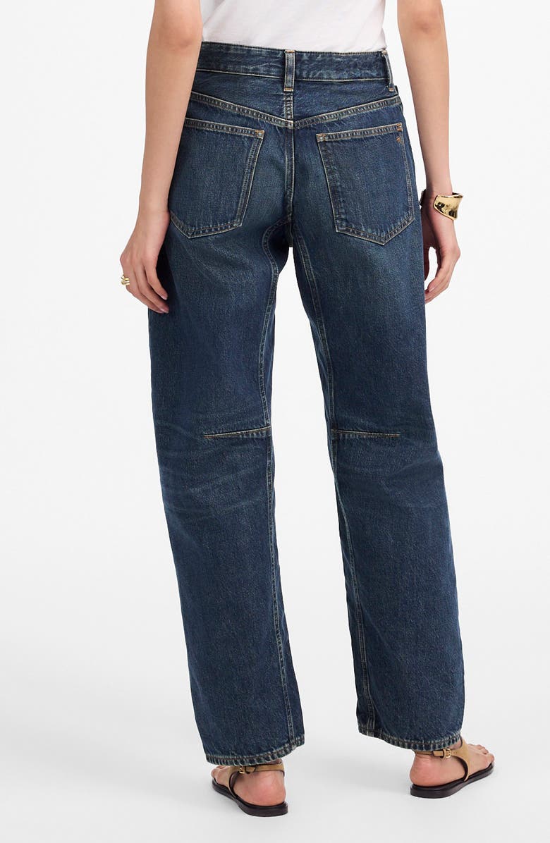 Madewell The Darted Barrel Leg Jeans, Alternate, color, Danver Wash