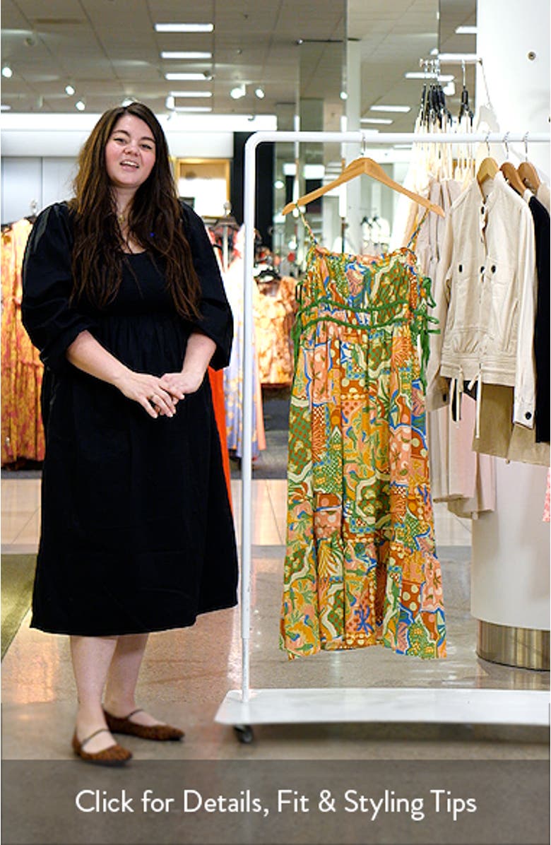 Elisabeth Mix Print A-Line Dress, sales video thumbnail