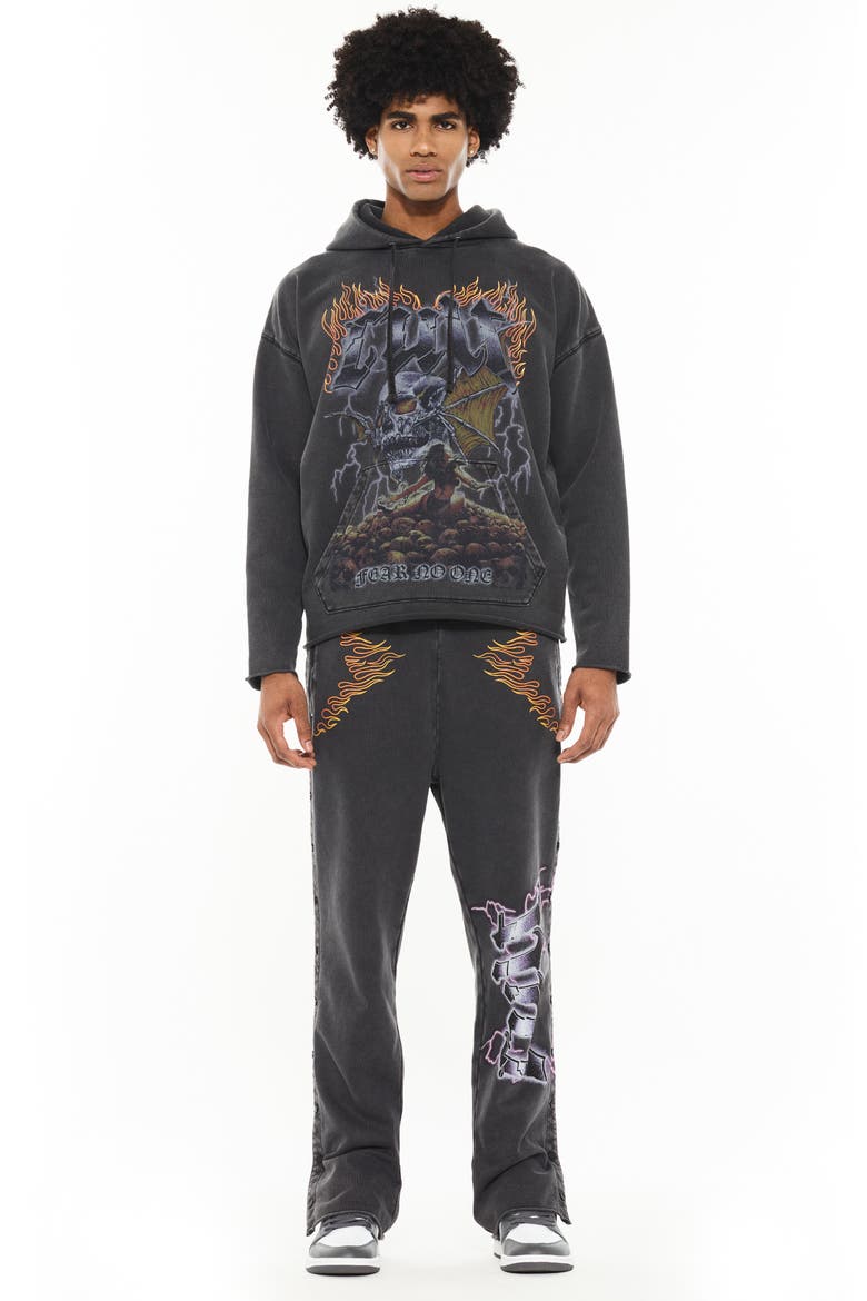 Graphic Hoodie Sweatshirt, Alternate, color, VINTAGE CHARCOAL