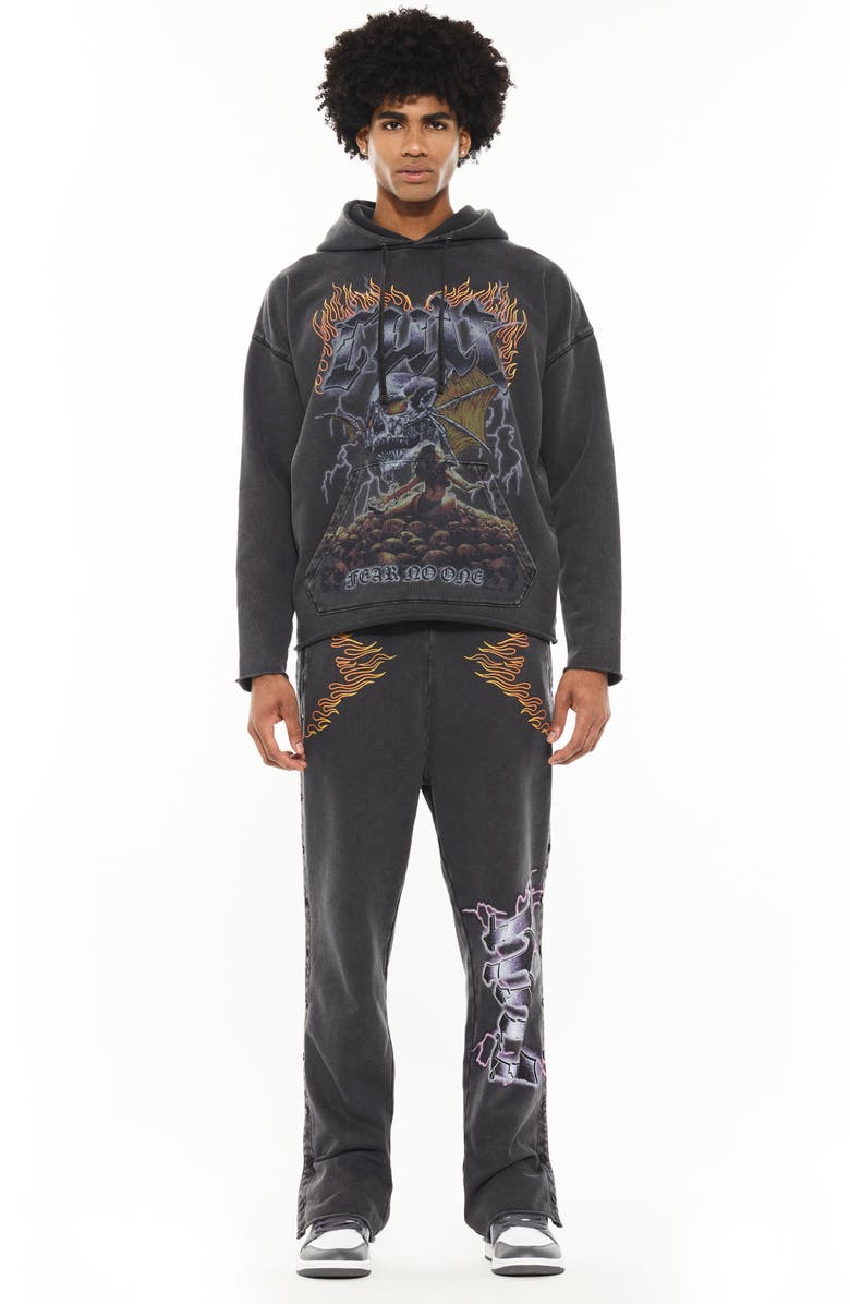 Cult of Individuality Graphic Hoodie Sweatshirt, Alternate, color, Vintage Charcoal