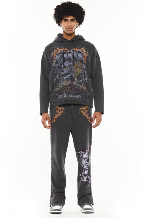 Cult Of Individuality Graphic Hoodie Sweatshirt In Gray