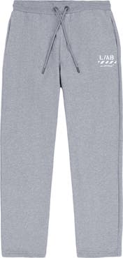 L/AB OFF-WHITE Diagonal Stripe Logo Cotton French Terry Sweatpants