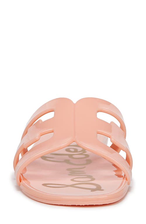 Sam Edelman Bay Jelly Slide Sandal Pink Rosette Jelly In Pink Rosette