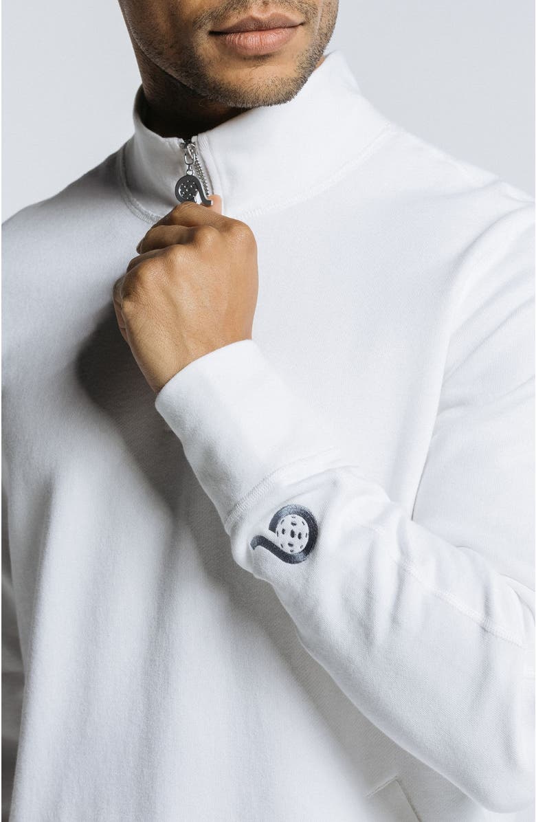 AVI Pickleball Warmup Pullover, Alternate, color, White Lotus