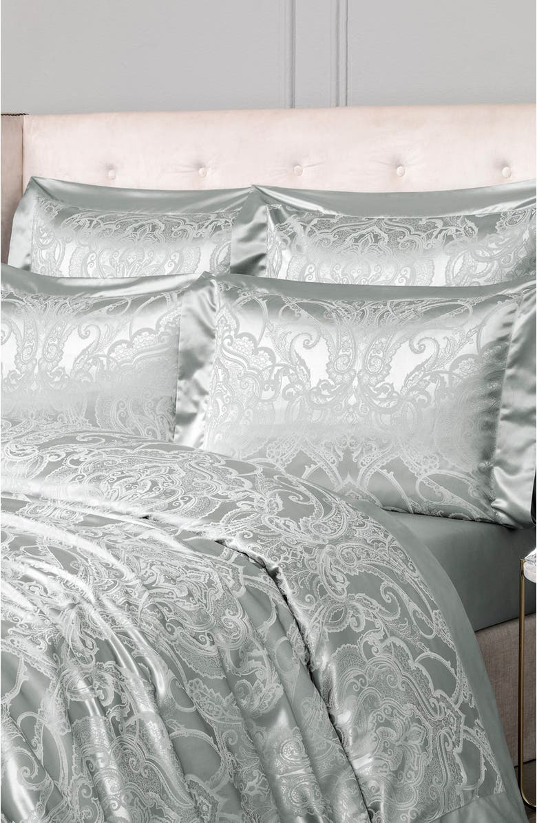 Togas Somerset Fitted Sheet, Alternate, color, Grey