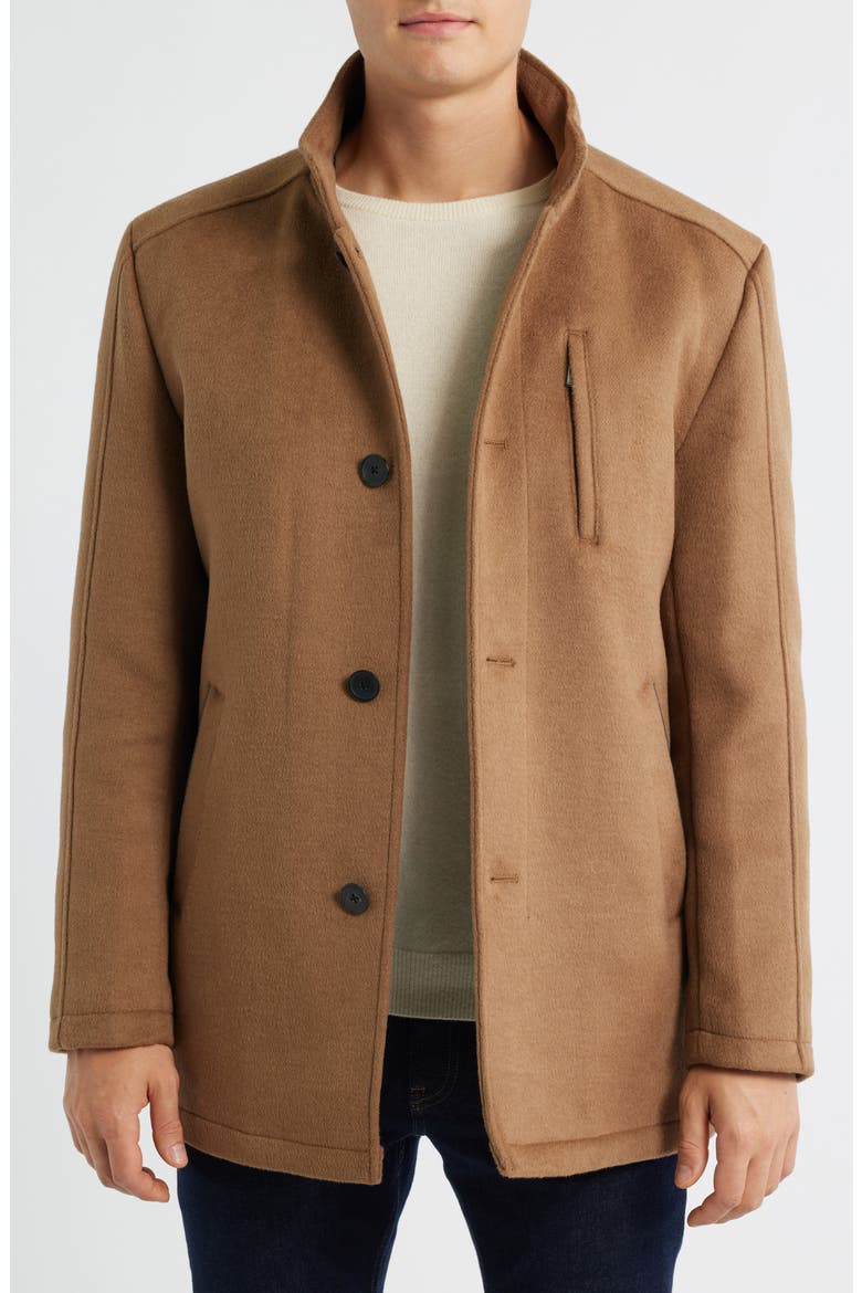 Upton Car Coat with Removable Bib, Alternate, color, WHISKEY