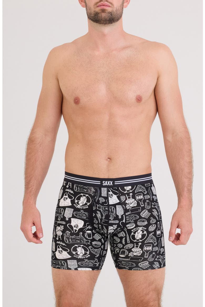 Vibe Xtra Soft Comfort Boxer Briefs, Main, color, BUN APPETIT-BLACK