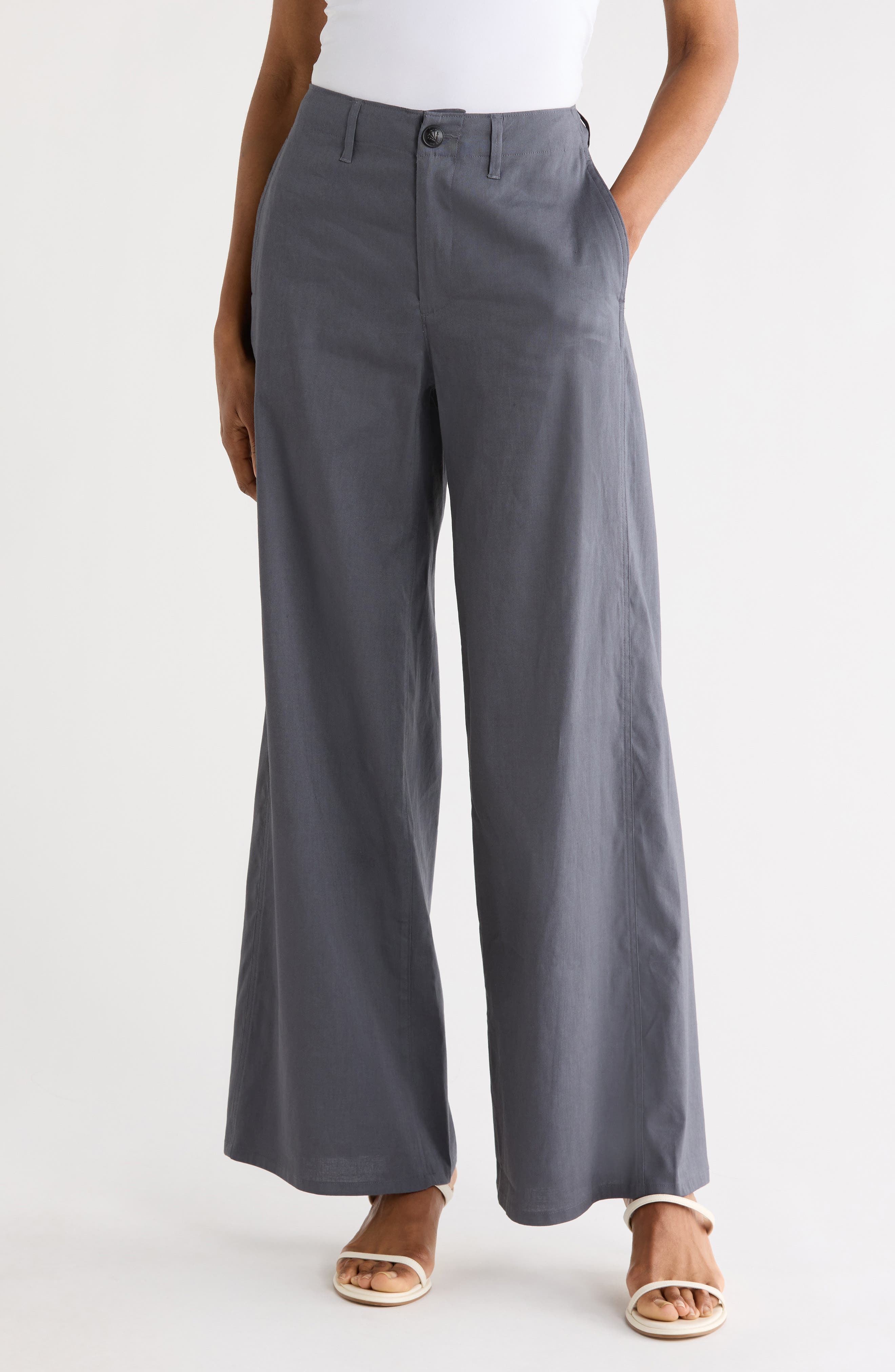 rag & bone Serena Linen High Rise Trousers