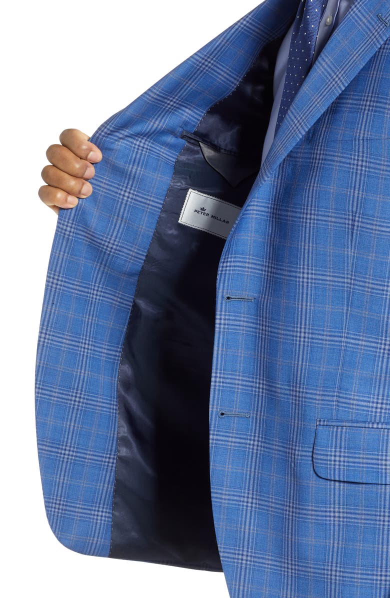 Peter Millar Flynn Classic Plaid Wool Sport Coat, Alternate, color,