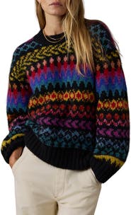 Faherty Apres Bay Crewneck Alpaca Blend Sweater