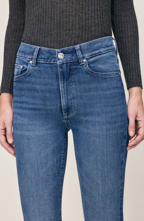 Dl1961 Bridget Boot High Rise Instasculpt Jeans In Oceanside In Blue