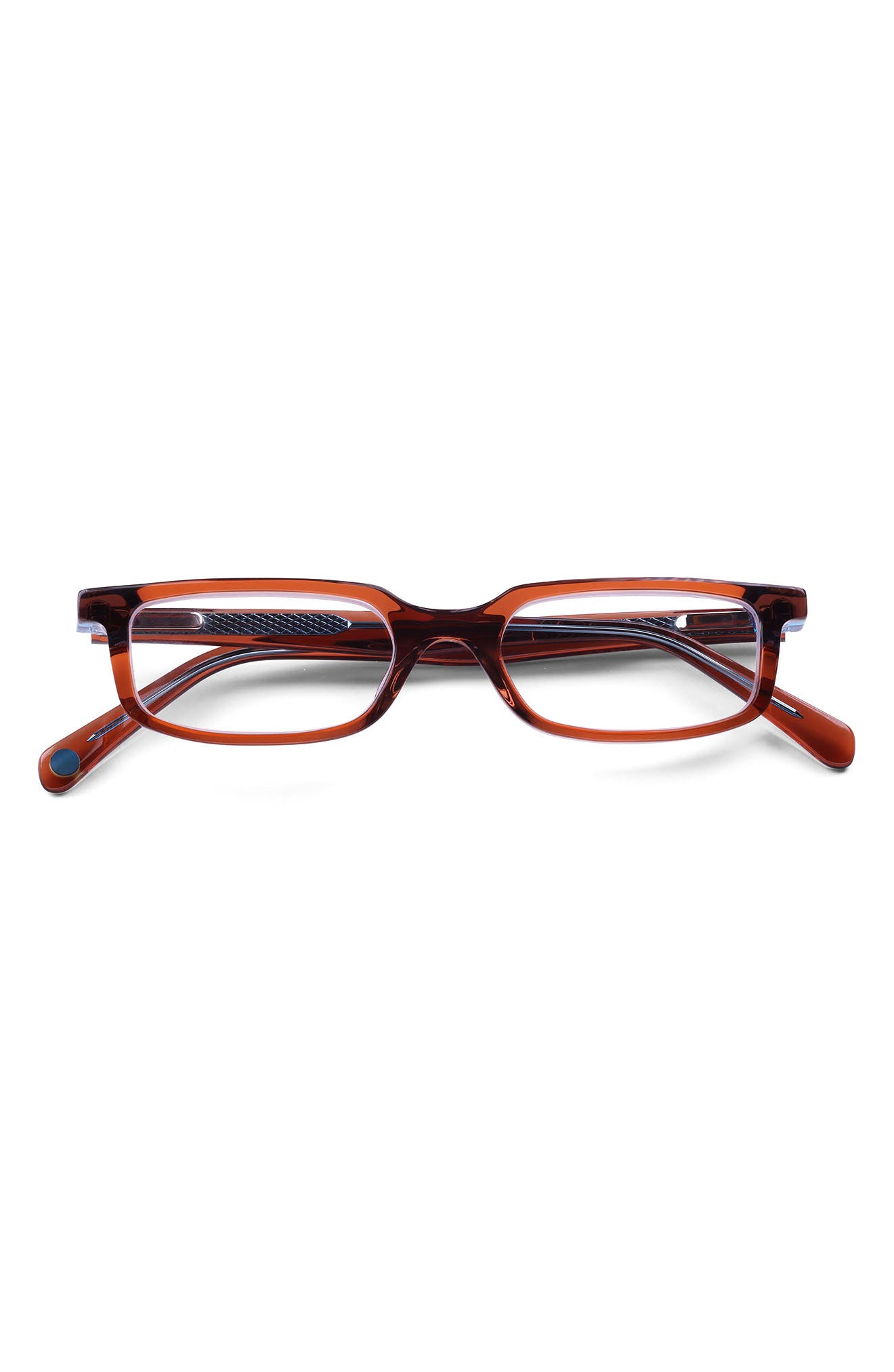 BURNT ORANGE / BLUE CRYSTAL