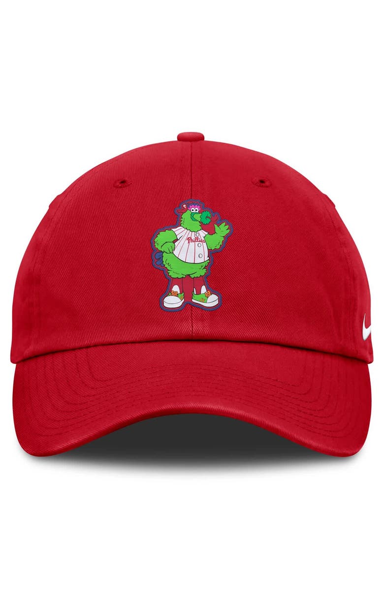 Nike Youth Nike Red Philadelphia Phillies Mascot Club Adjustable Hat, Alternate, color, Red