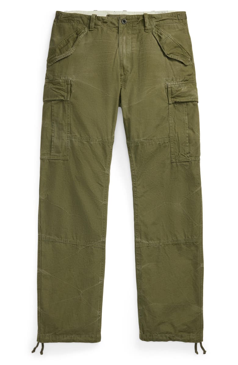 Polo Ralph Lauren Lightweight Rustic Canvas Cargo Pants, Alternate, color, Outdoors Olive