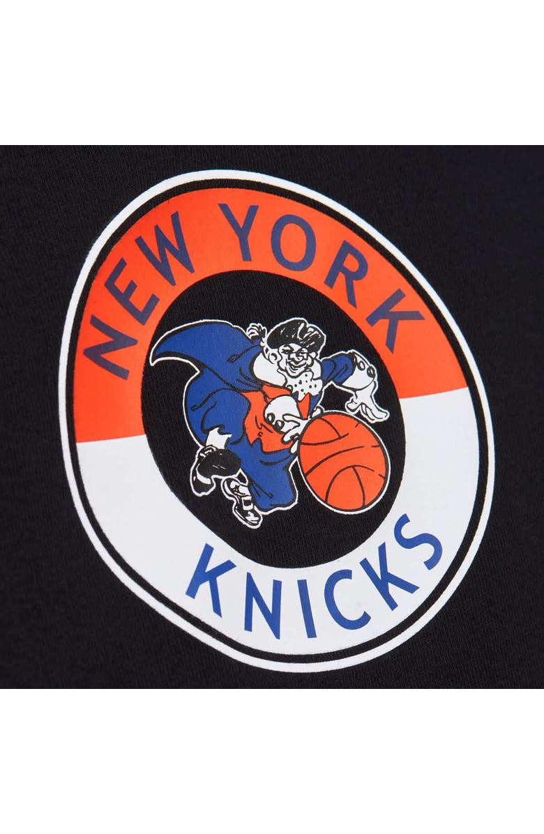 Mitchell & Ness Men's Black New York Knicks Black Out Collection Vintage Premium T-Shirt, Alternate, color, 