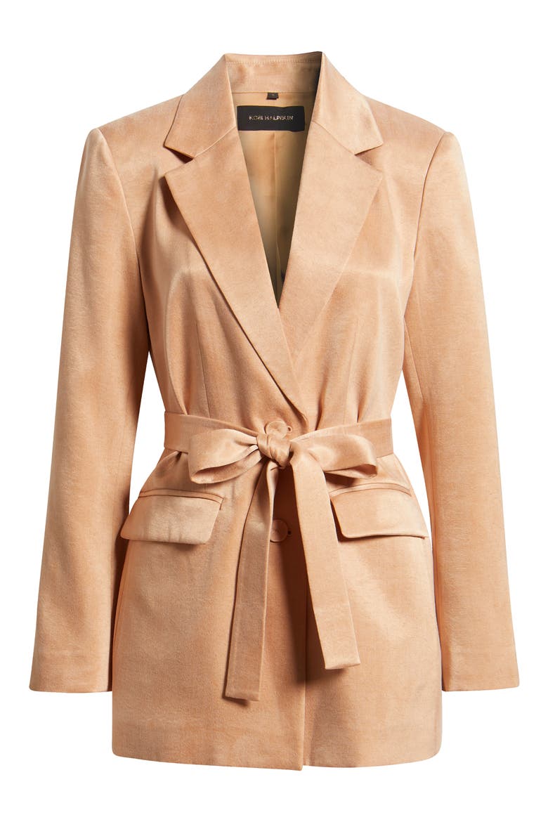 Jessi Faux Suede Jacket, Alternate, color, CHAI
