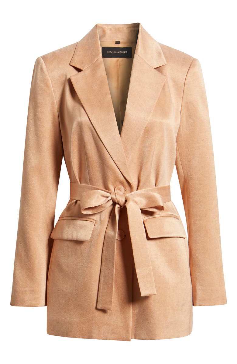 KOBI HALPERIN Jessi Faux Suede Jacket, Main, color, Chai