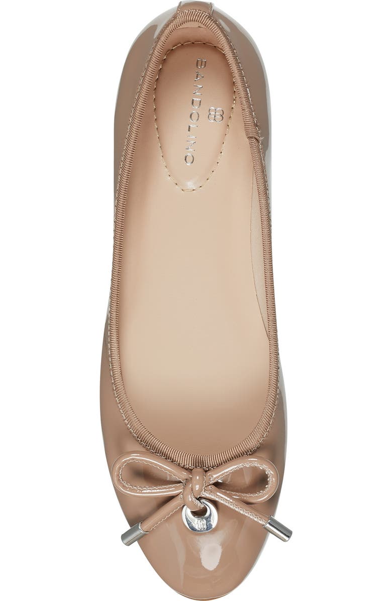 Bandolino Payly Patent Ballet Flat, Alternate, color, Medium Natural 101