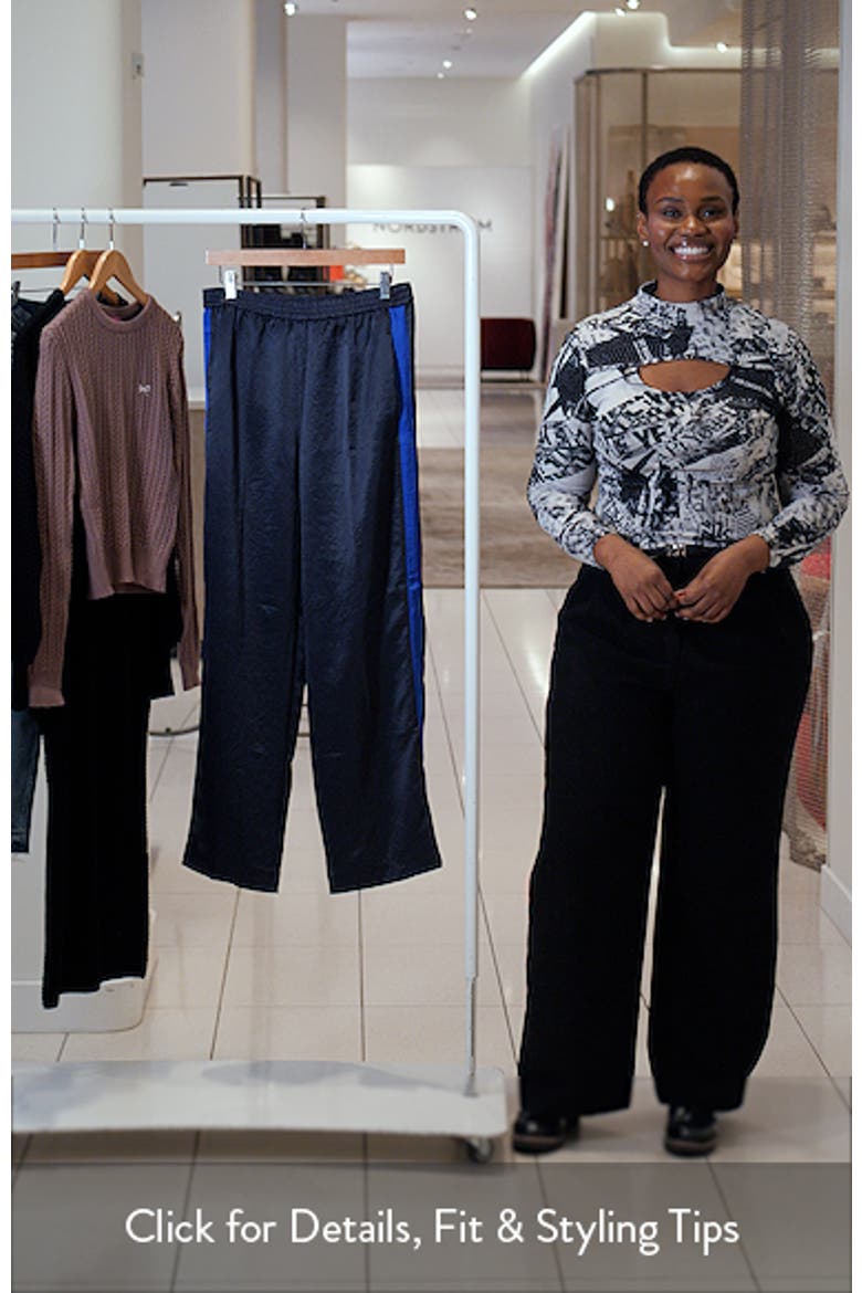 The Easy Pull-On Satin Track Pant video