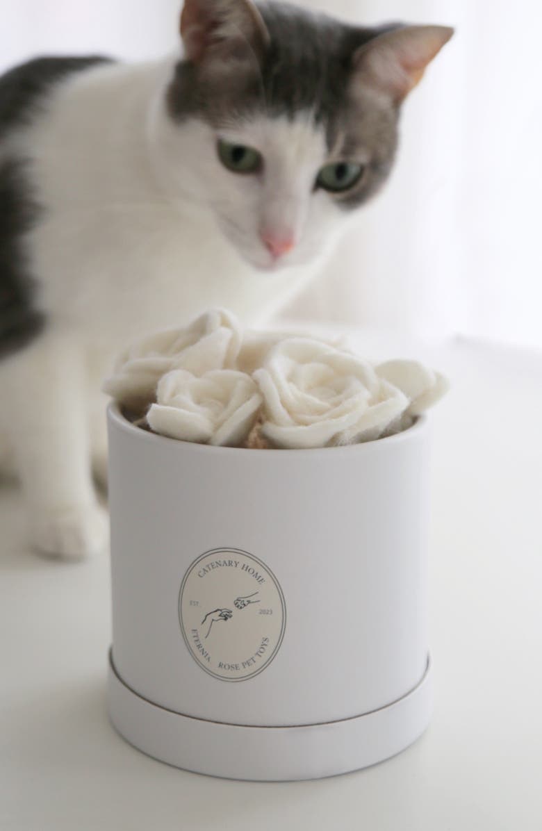 Catenary Flora Eterna Cat Toy, Alternate, color, White