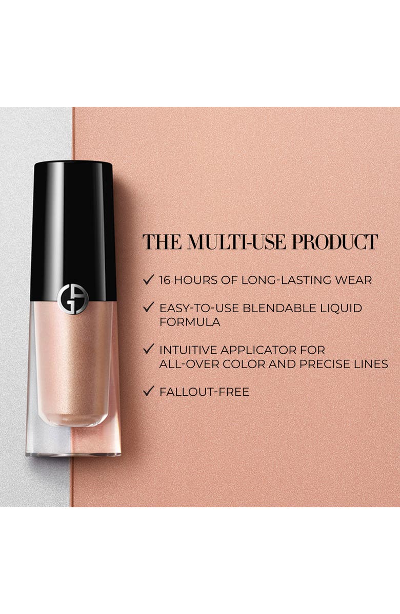 ARMANI beauty Eye Tint Long-Lasting Liquid Eyeshadow, Alternate, color, 99M Ebony