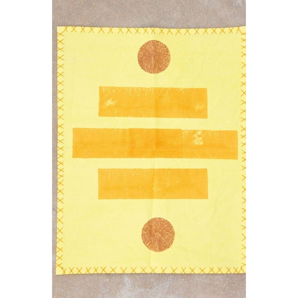CQC LA Sedona Placemat Set - Set of 4 Placemats with Napkins in Yellow  product