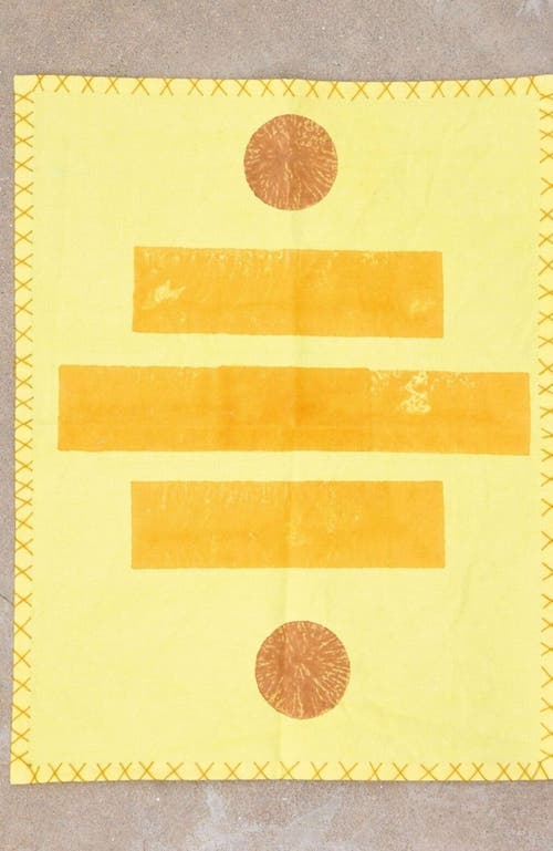 CQC LA Sedona Placemat Set - Set of 6 Placemats with Napkins in Yellow  product