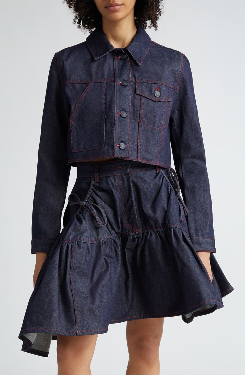 cecilie bahnsen denim jacket デニムジャケット Cecilie Bahnsen Blue Alice Denim Jacket Cecilie Bahnsen