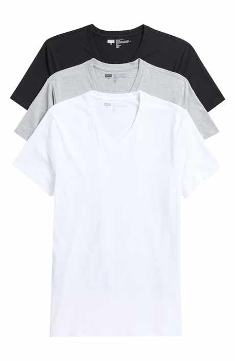 NORDSTROM RACK Stretch Cotton Slim Fit 3-Pack V-Neck Undershirts