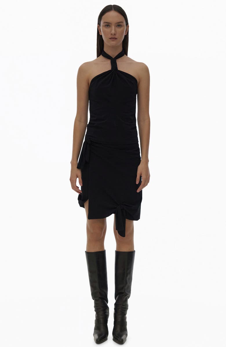 Helmut Lang Twist Halter Top, Alternate, color, 